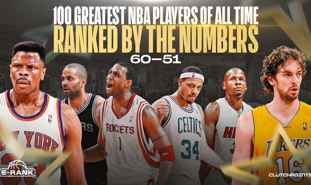NBA 史上最伟大的 100 名球员，新指标排名：60-51